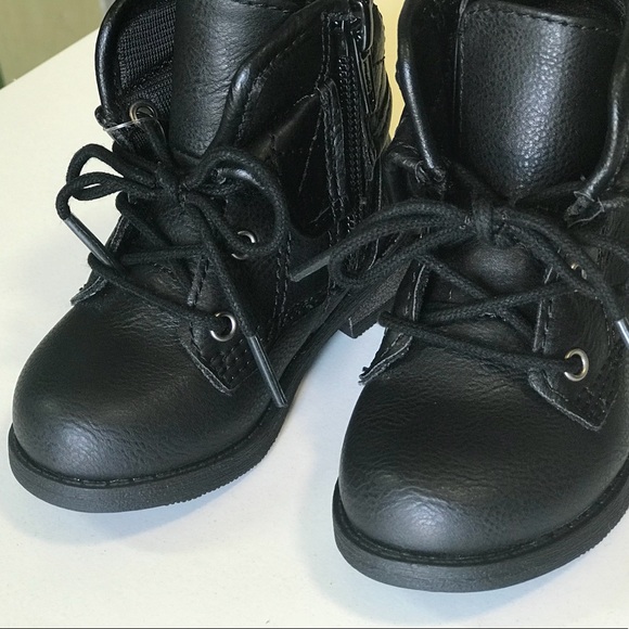 Garanimals Baby Girls Combat Boot Black Color New - Picture 8 of 8